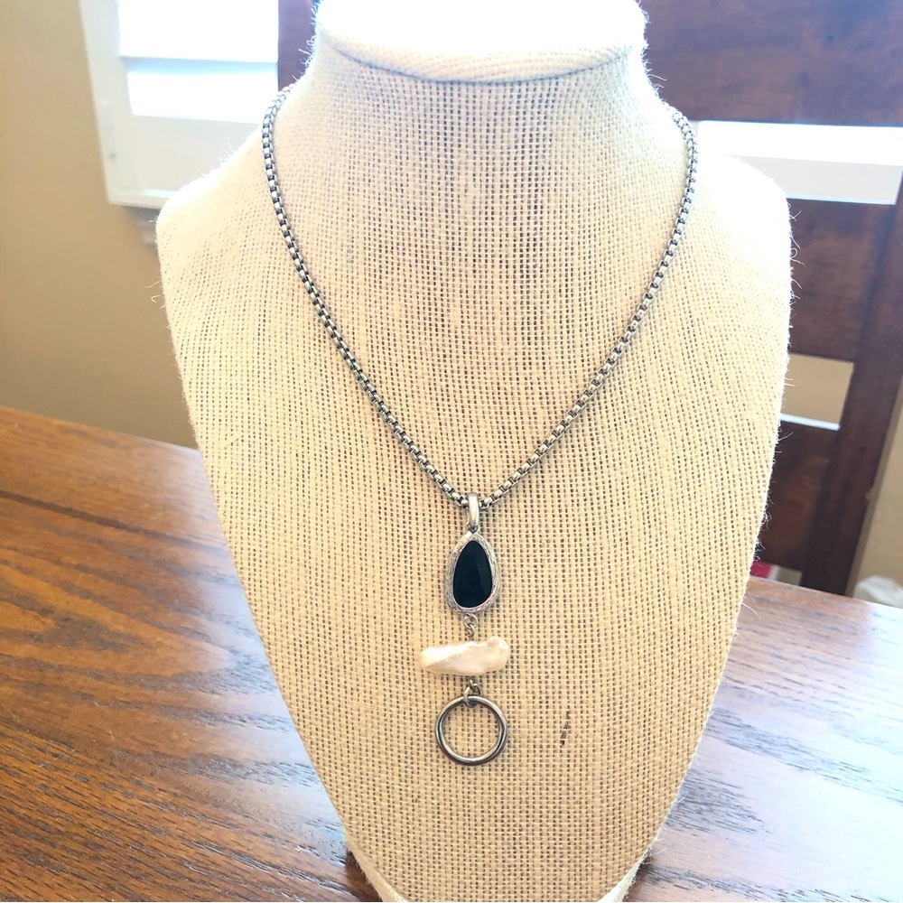 WHBM necklace with hanging pendants. NWOT